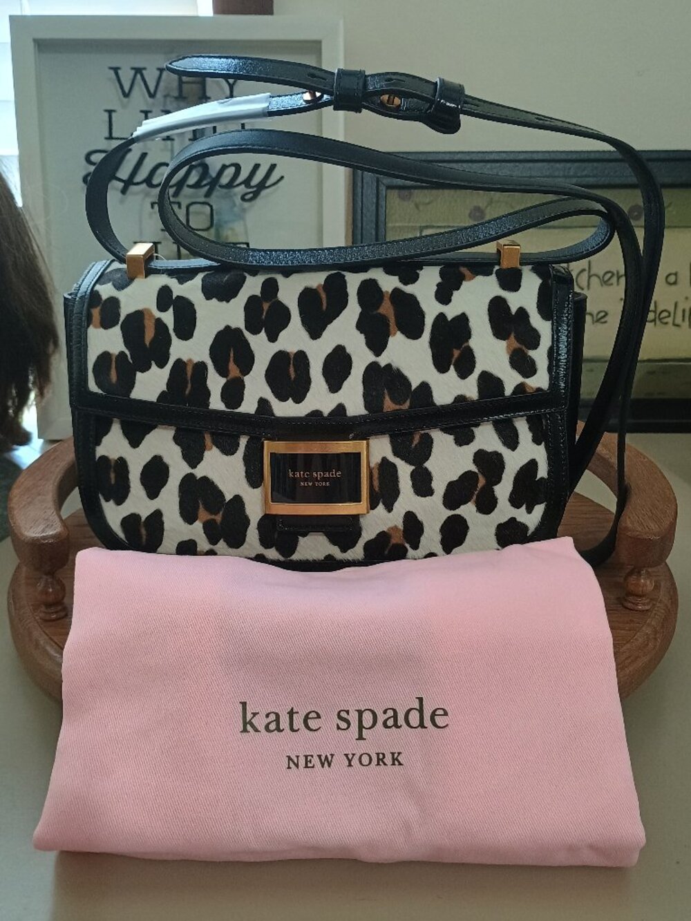 Kate Spade KATY Leopard Haircalf Shoulder/Crossbody